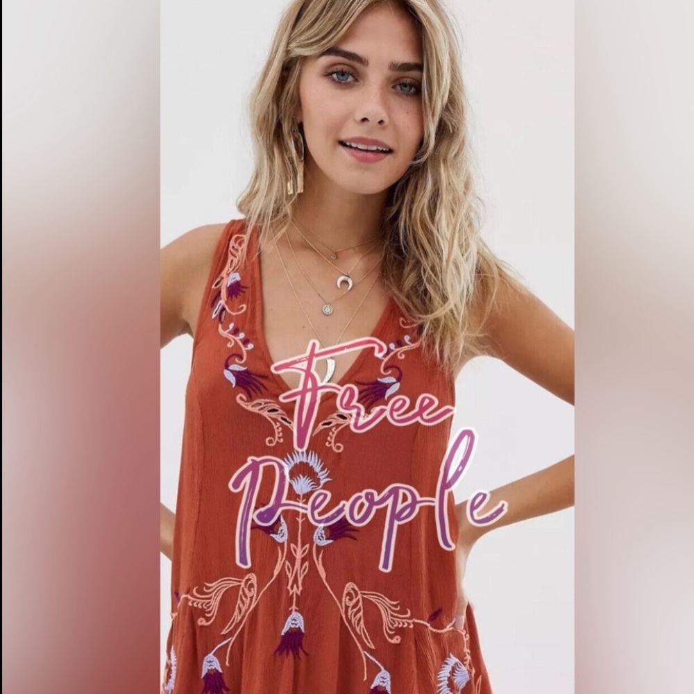 Free People Embroidered Midi Dress - Picture 8 of 8